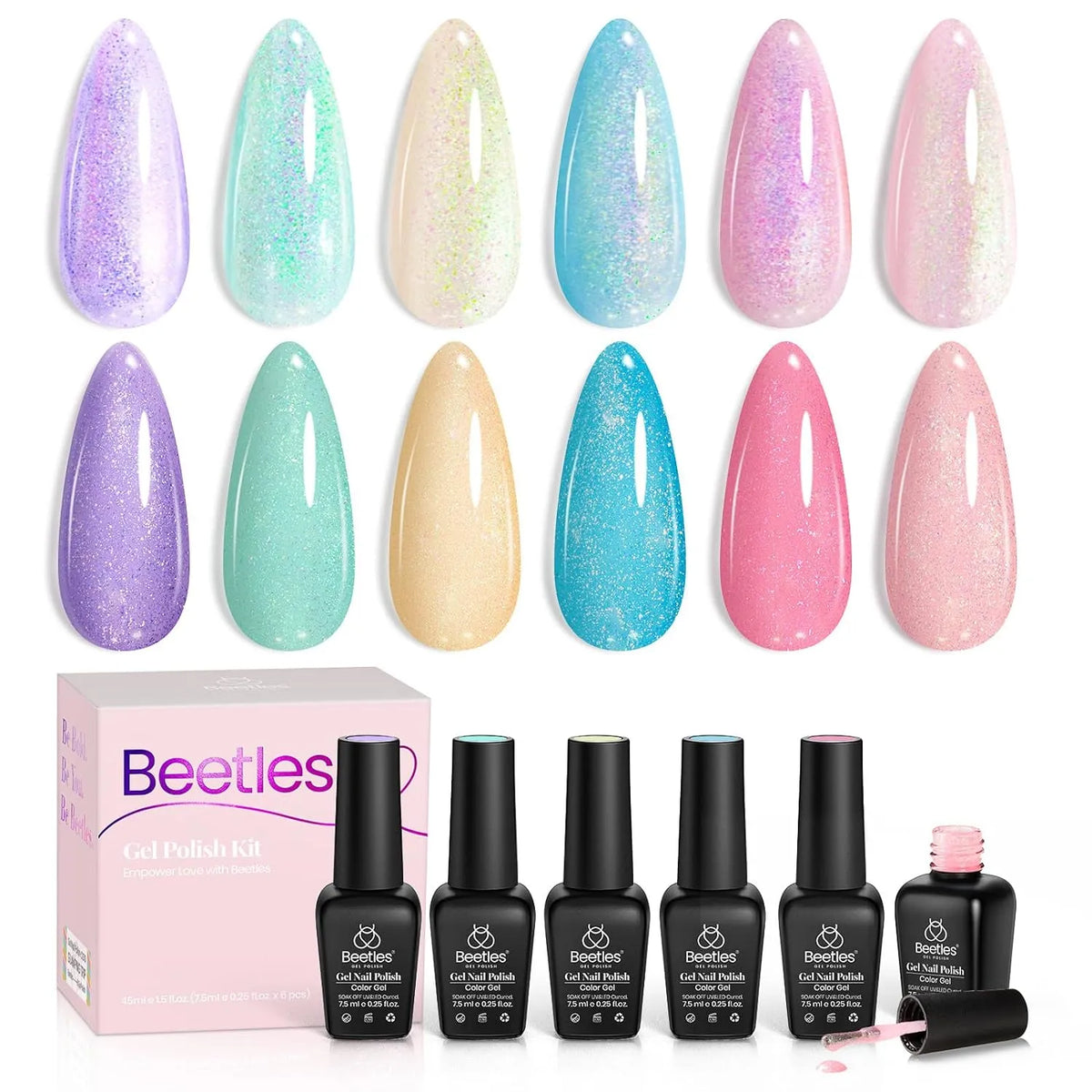 MIZHSE Vernis Ongles En Gel Jelly Nail Polish Vernis Semi Permanent Nude 12 Couleurs Cristal Rose French Transparent Gelée Soak Off UV LED Gel