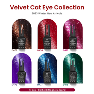 Brilliant Velvet | 6 Colors Gel Polish Set
