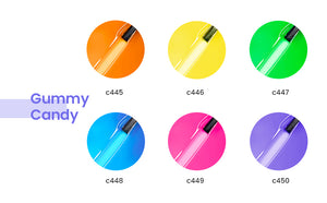 Gummy Candy |  6 Colors Gel Polish Set
