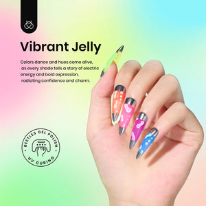 Rainbow Jelly | 6 Colors Gel Polish Set