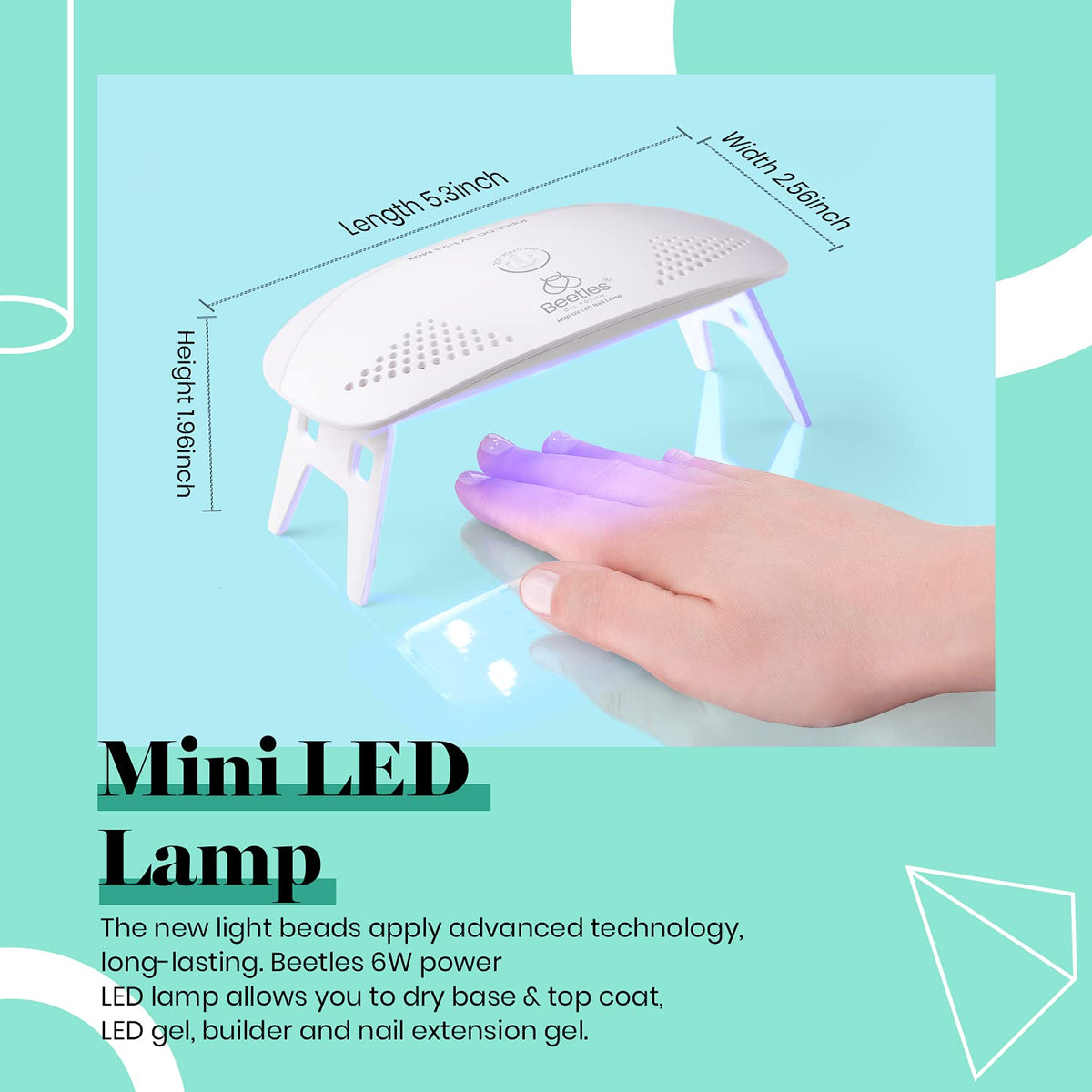 Beetles Gel Nail Polish Kit with UV Light Starter Kit 075 Beetles UK