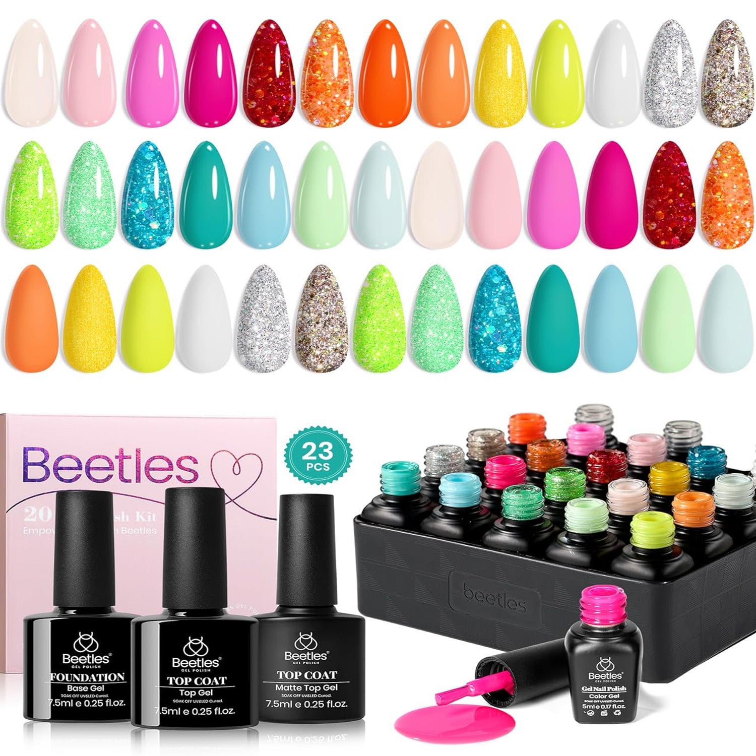 Gel Nail Polish Set 20 Colours Nail