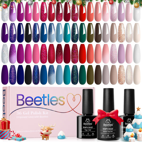 Set Gel Vernis à Ongles FROM THE NAIL, 8 Couleurs Pailletées - K-Beauty, Fabriqué En Corée, Neuf