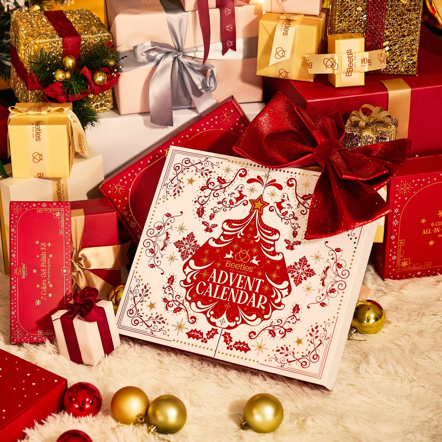2023 Beetles Advent Calendar - Gel Nail Polish Christmas Gift Box (Exclusive Edition ,Limited Stock)