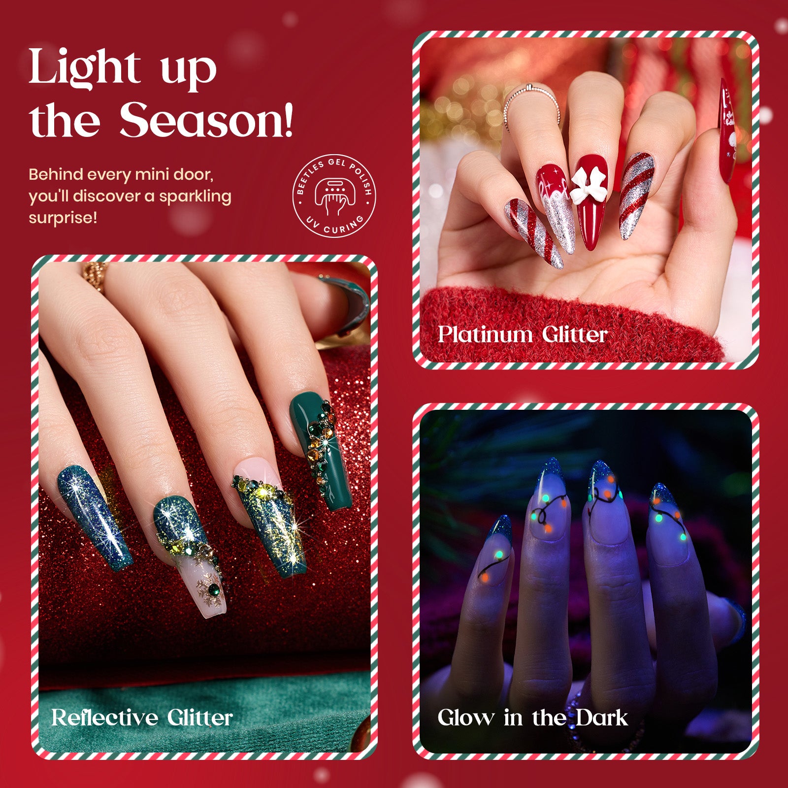 2023 Beetles Advent Calendar - Gel Nail Polish Christmas Gift Box (Exclusive Edition ,Limited Stock)