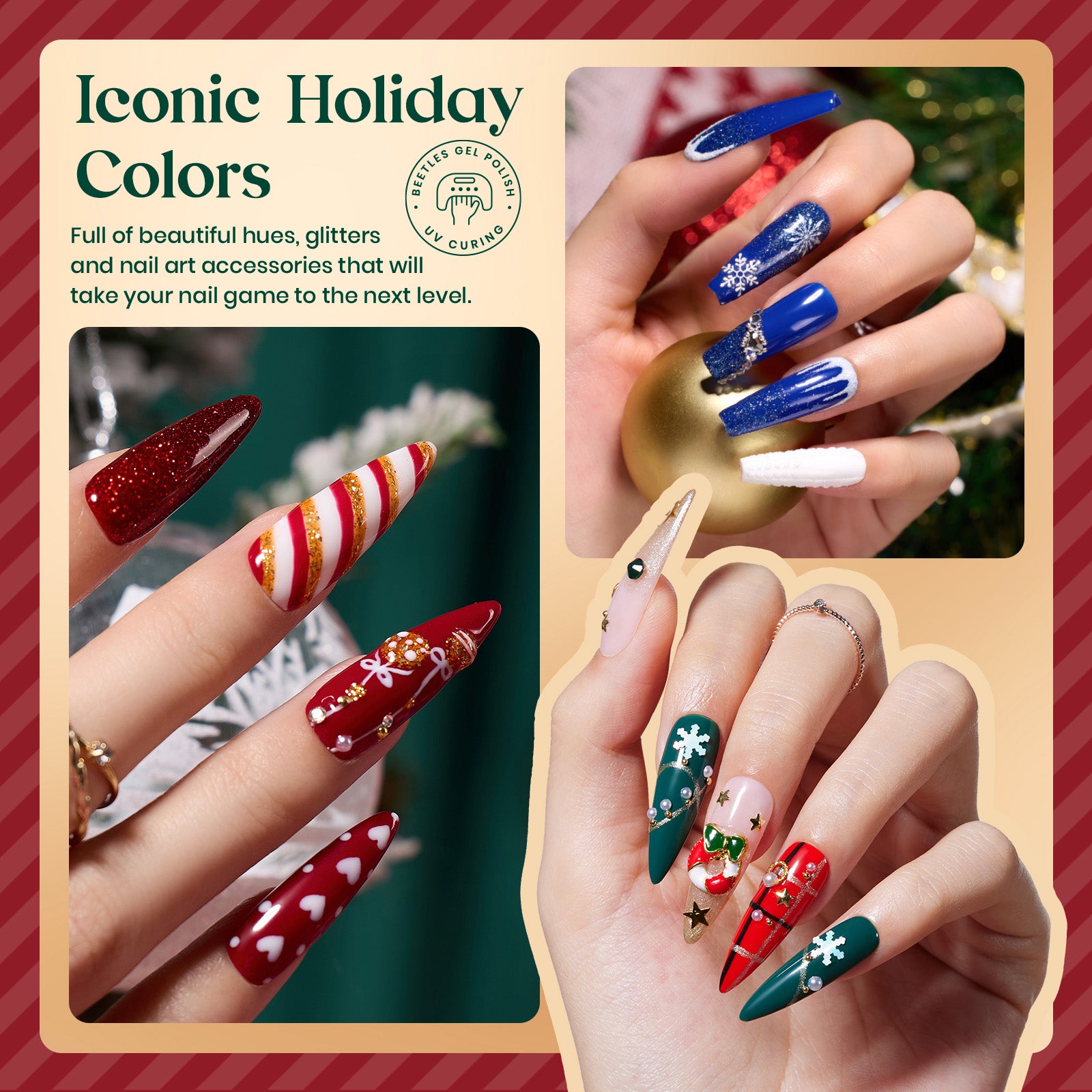 2023 Beetles Advent Calendar - Gel Nail Polish Christmas Gift Box (Exclusive Edition ,Limited Stock)