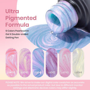 Pearly Moonstone Pearl Gel Polish | 6 Colors Gel Polish Set