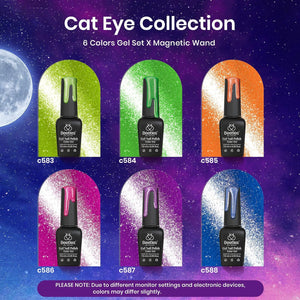 Magic Spells | Summer Nails 6 Colors Cat Eye Gel Polish Set