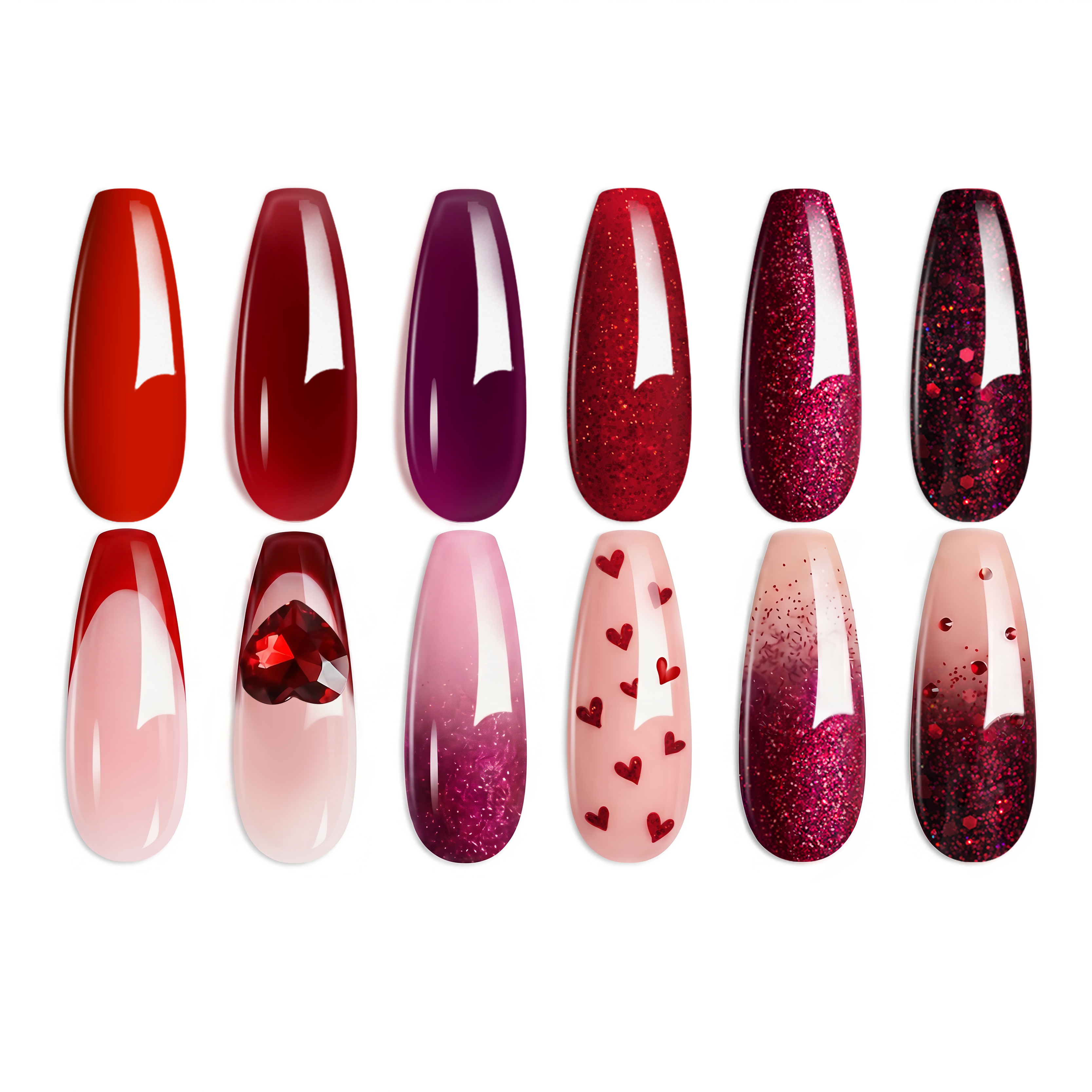 Poinsettia Love 6 Colors Gel Polish Set Autumn Winter Nails