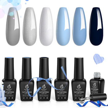 Blue Misty | Gel Polish 6 Colors Set