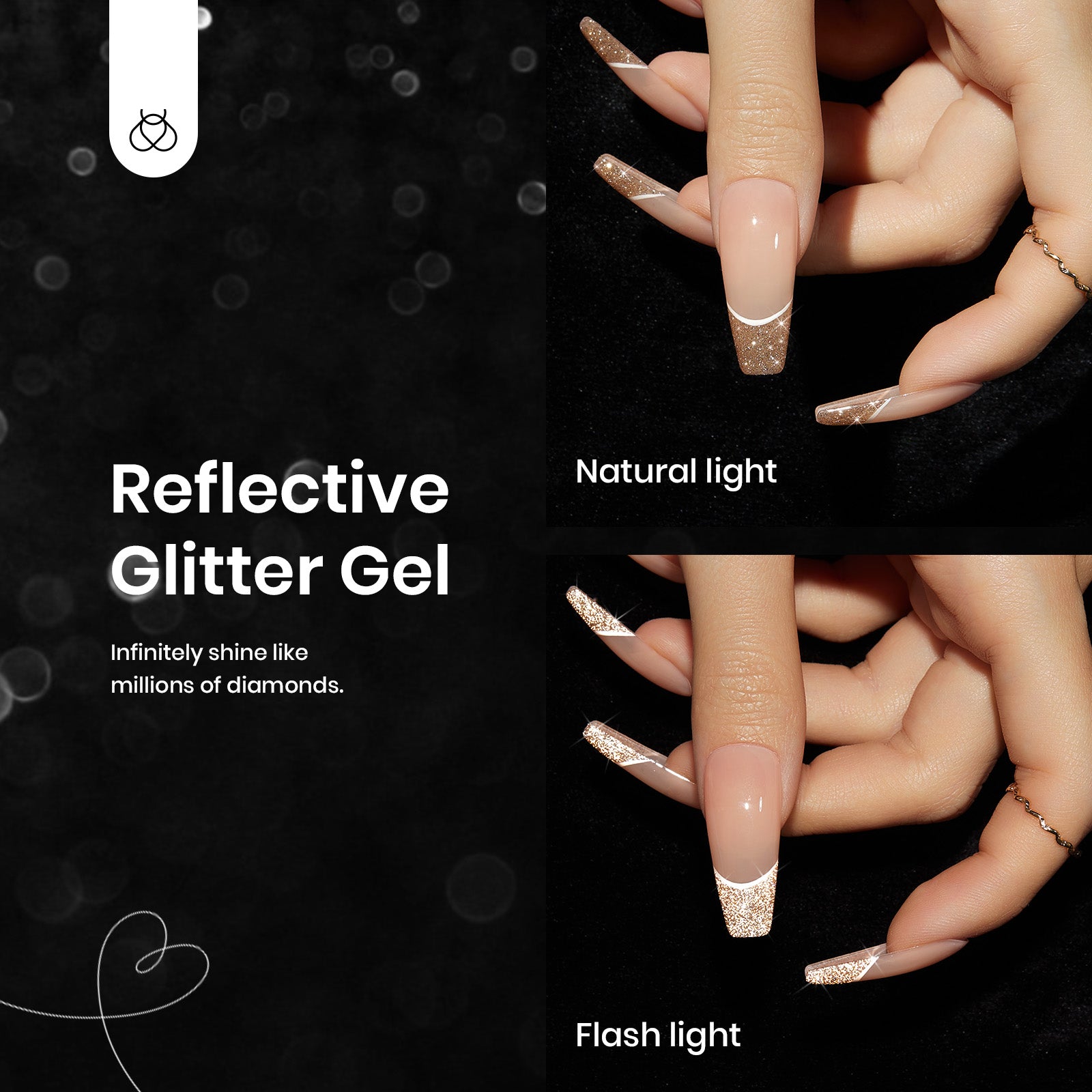 Reflective Glitter | Gel Polish 6 Colors Set