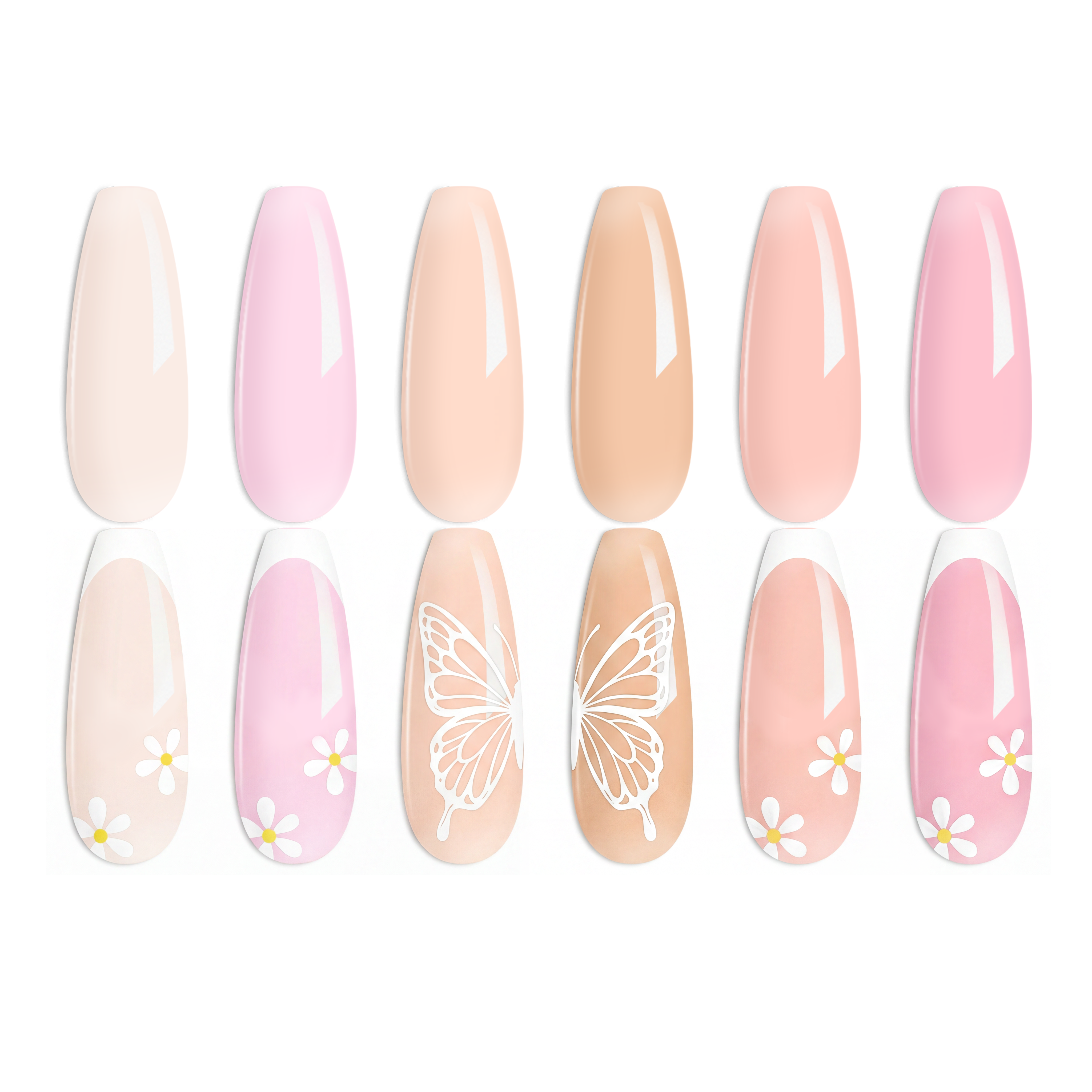 Ballet Dress Nails 6 Colors Gel Polish Set
