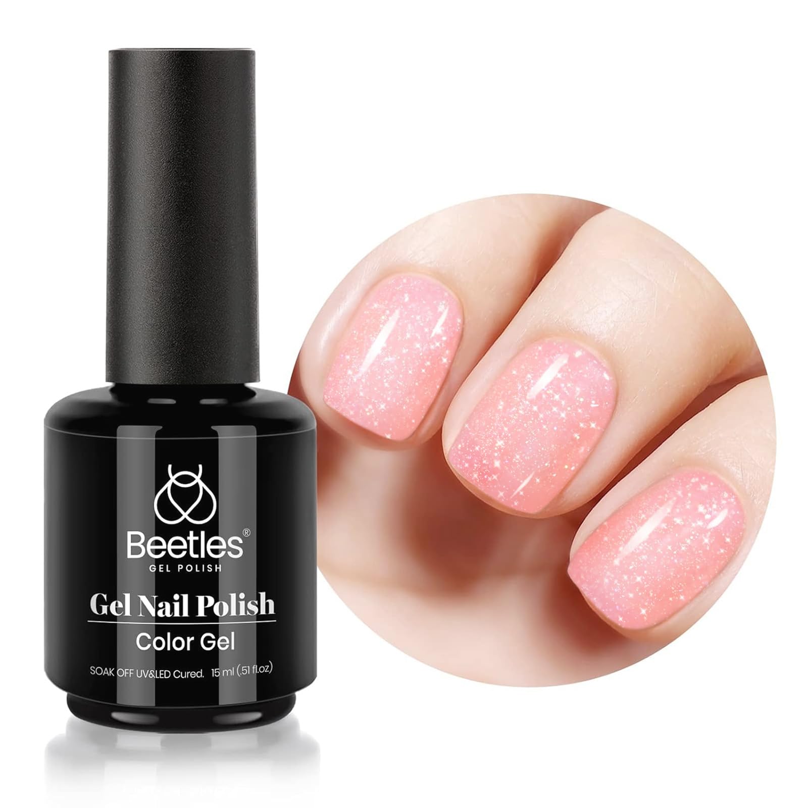 Glitter Shimmer Jelly Neutral Gel Polish