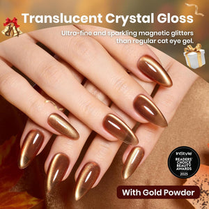 Beetles Gel Polish Golden Mirage - 6 Colors Cat Eye Glitter Magnetic Fall Gel Nail Polish Set