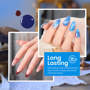 Blue Brown Gel Polish | 6 Colors Gel Polish Set