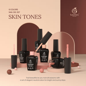 Skin Tones |  6 Colors Gel Polish Set