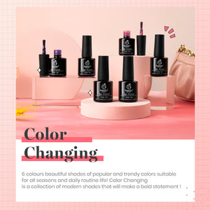 Color Changing |  6 Colors Gel Polish Set