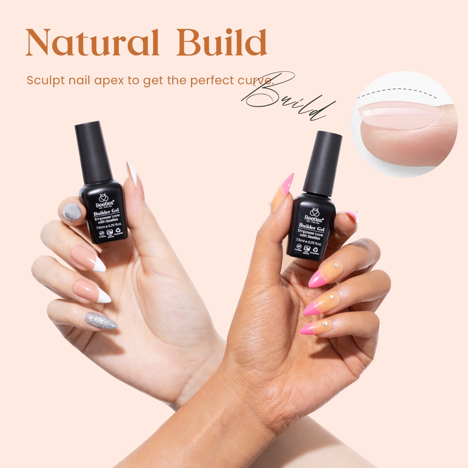 5-in-1 Strengthener Builder Nail Gel 12 Colors Set- 7.5ml/Each