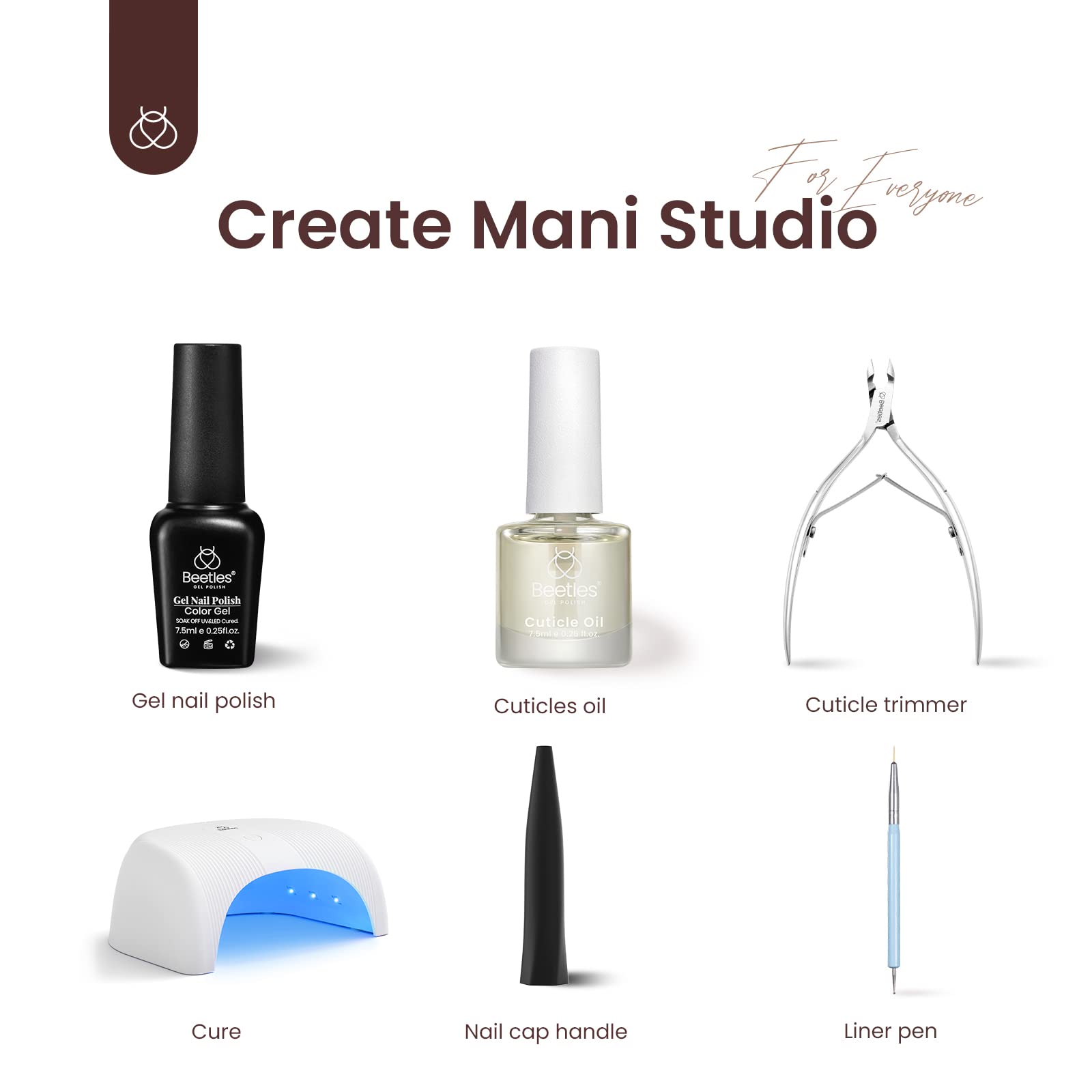 All-in-one Nail Manicure Starter Kit with 12 Color Gel #096
