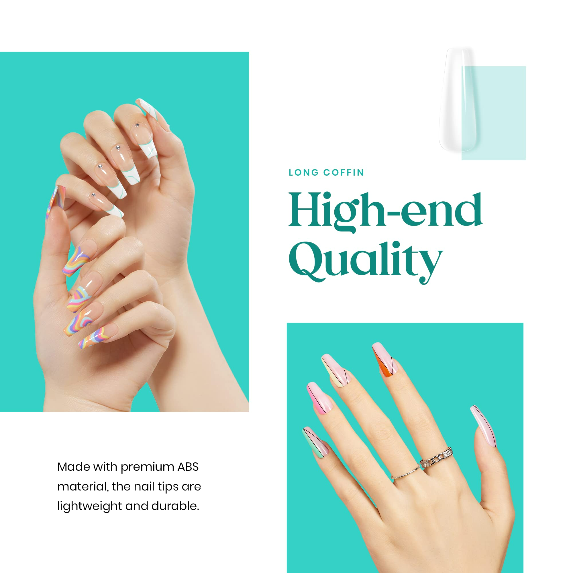 Nail Tips and Glue Gel Nail Kit