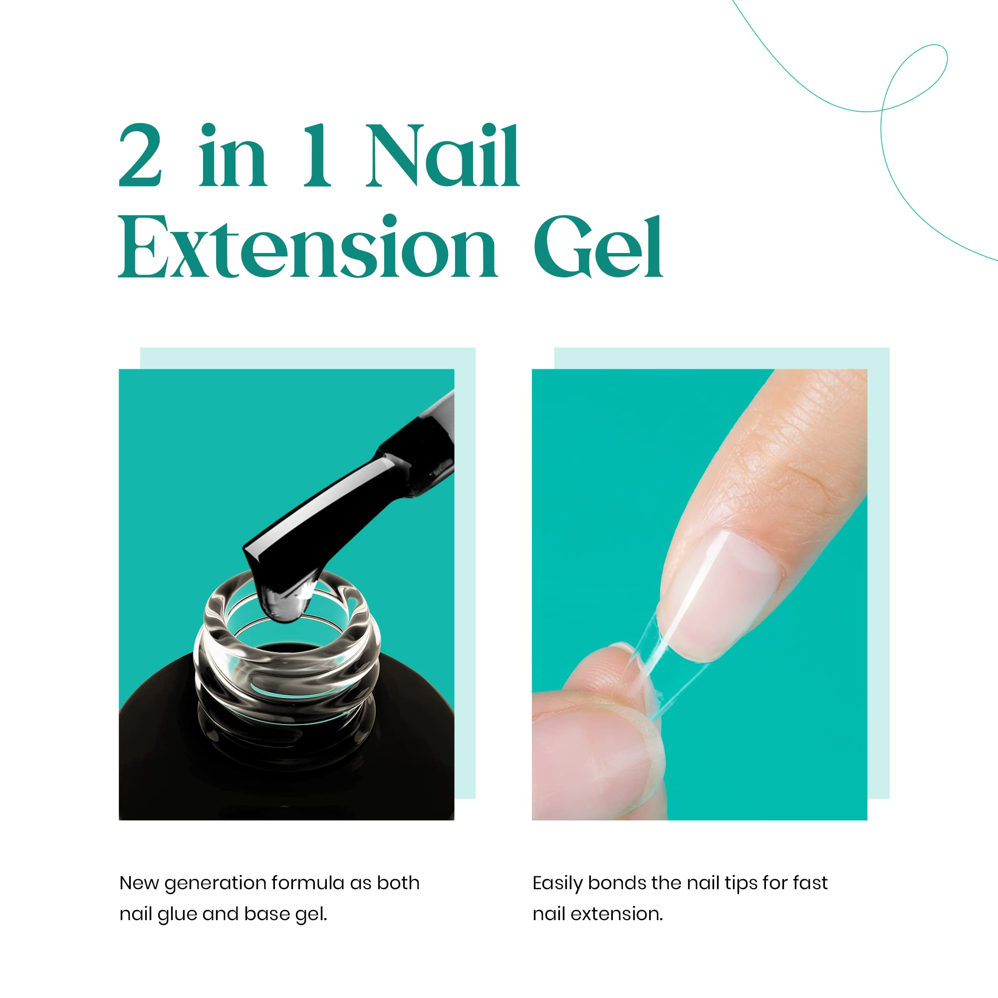 Nail Tips and Glue Gel Nail Kit